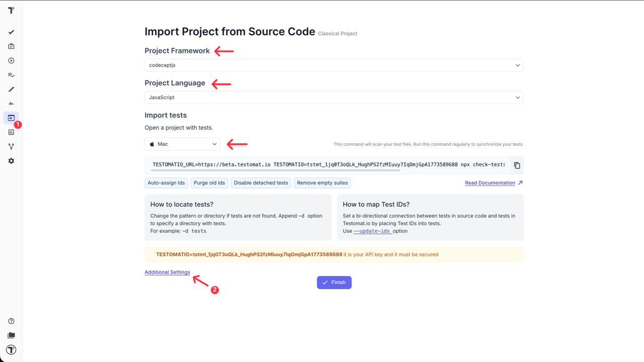Testomatio - Import from markdown