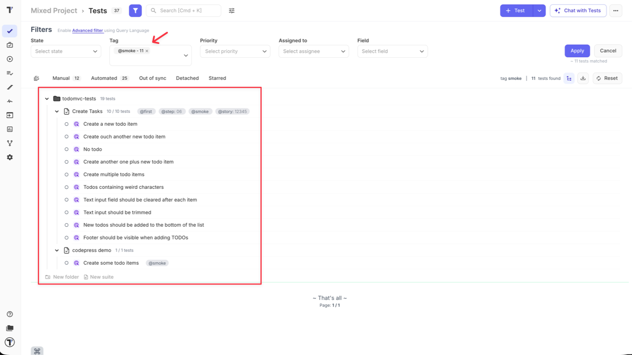 Testomatio - Import from markdown