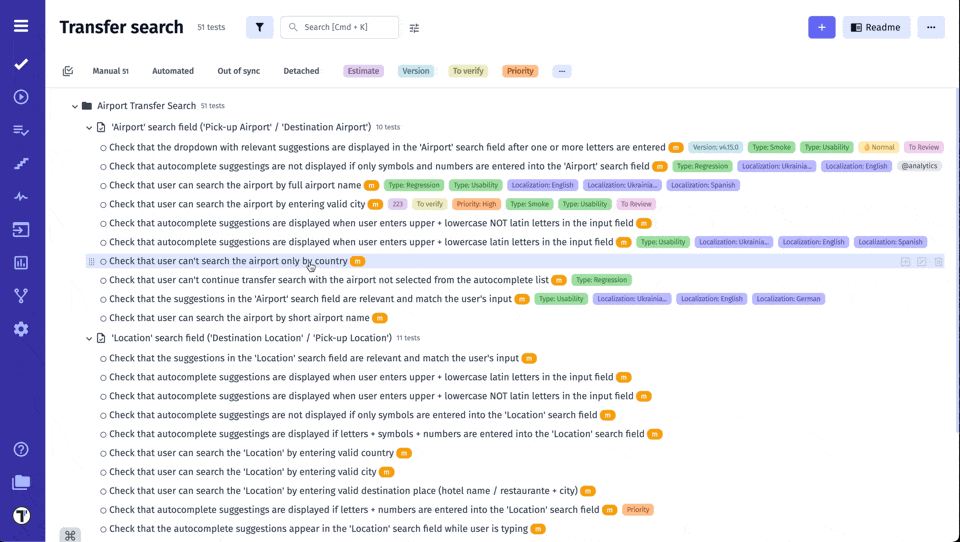 Testomatio - Assign Label & Custom Field
